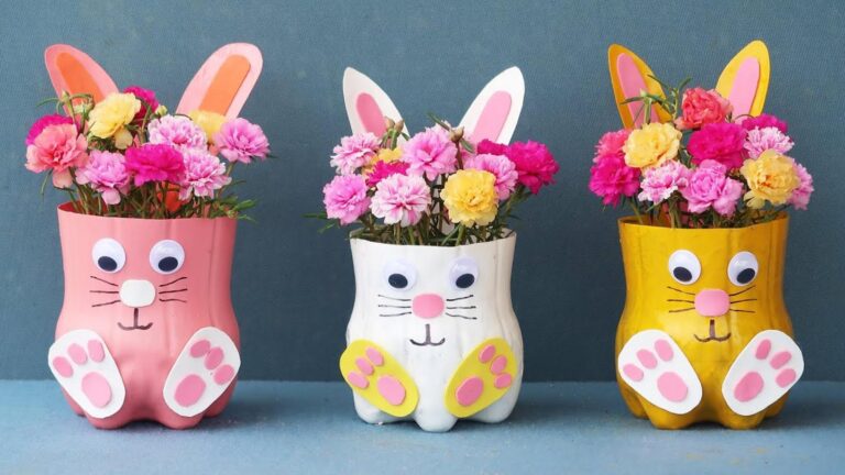 Cette astuce vous montrera comment transformer une bouteille en pot de fleurs adorable…