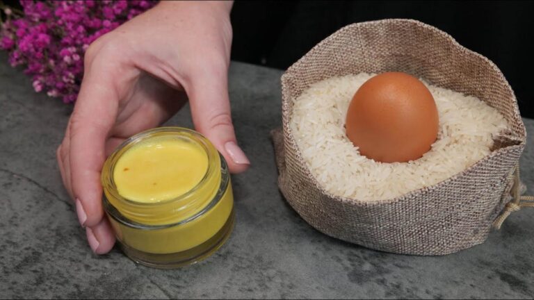 Une idée toute simple pour une peau lisse : découvrez le secret riz et œuf…