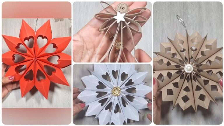 Une vieille astuce pour transformer des rouleaux de papier en décorations surprises…