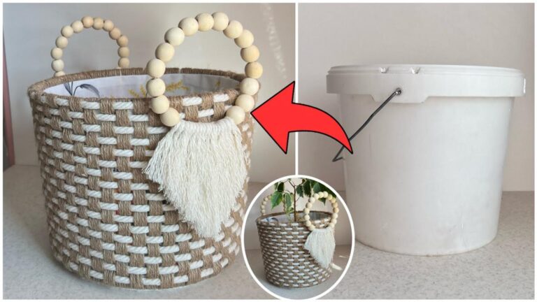 Cette vieille astuce transforme un seau en plastique en un objet déco époustouflant…