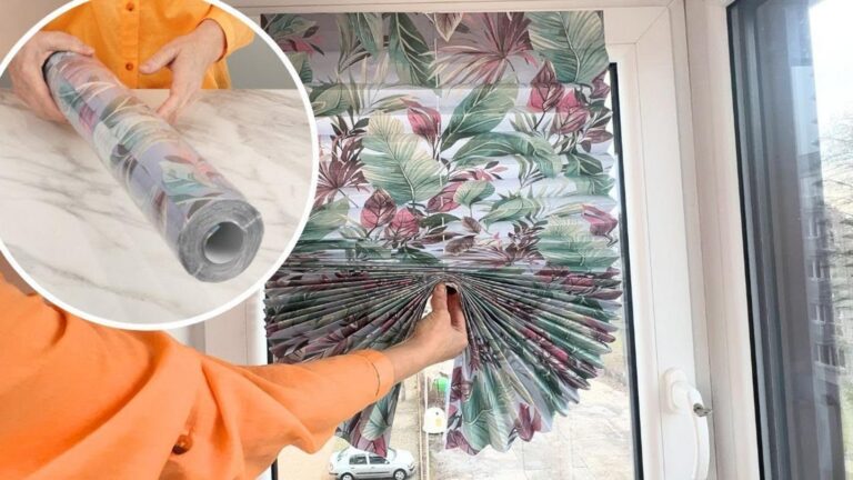 Cette astuce géniale transforme ton papier peint en un store tendance en 10 minutes…
