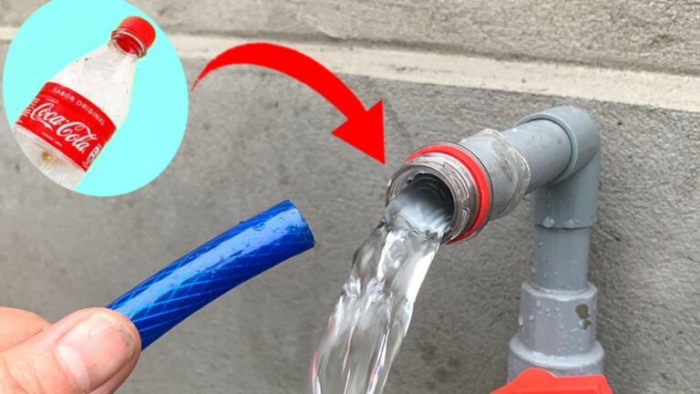 Cette astuce géniale transforme une bouteille en une solution rapide pour séparer vos tuyaux d&rsquo;eau…