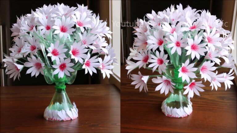Cette astuce incroyable transforme une vieille bouteille en vase artistique…