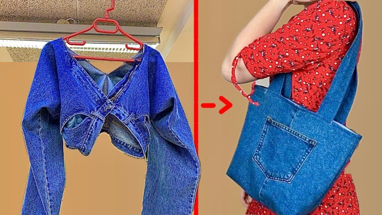 Transformez 3 vieux jeans en un sac à main tendance et unique !