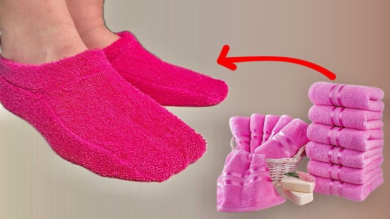 Transformez des serviettes en chaussons en seulement 10 minutes : 5 étapes simples !