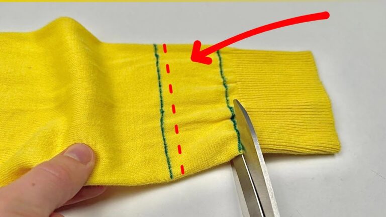 Raccourcir facilement vos manches de pull en 3 étapes sans machine à coudre !