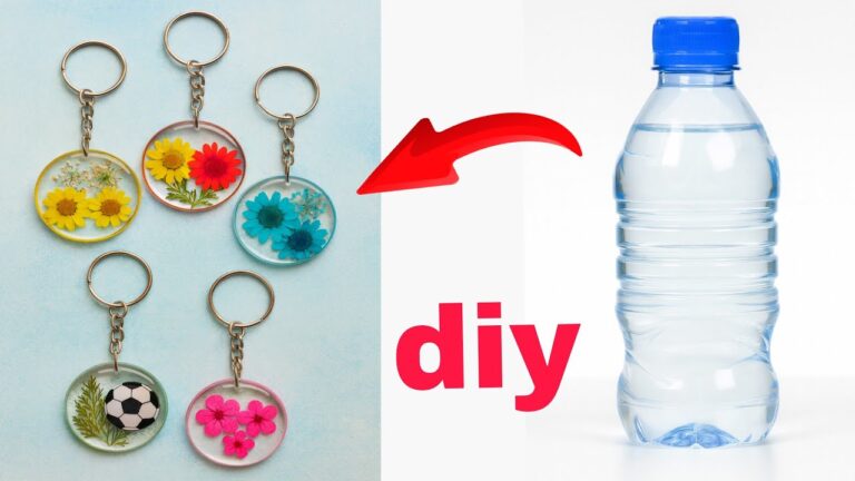 Créez 5 porte-clés transparents à partir de bouteilles en plastique en un rien de temps !