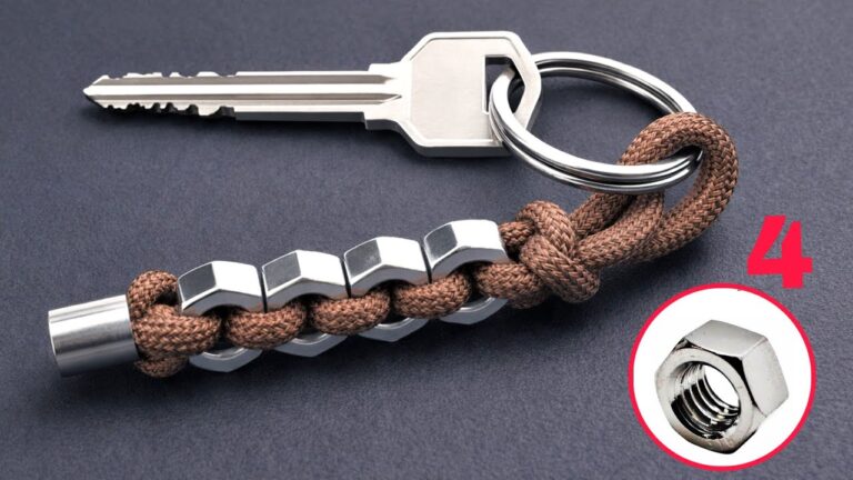 Transformez 5 écrous en une incroyable porte-clés DIY facile et créatif !