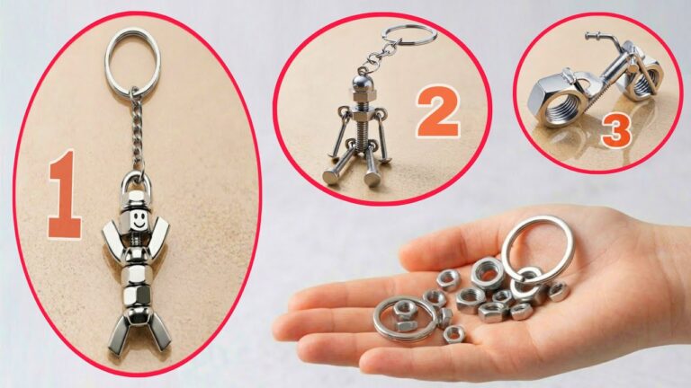 Transformez 10 écrous métalliques en objets incroyables à faire vous-même !