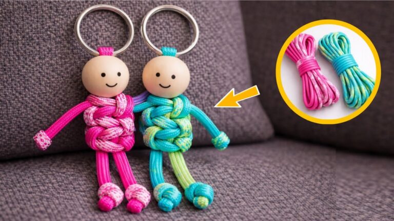 Créez 5 porte-clés poupées en corde en 3 étapes simples et amusantes !