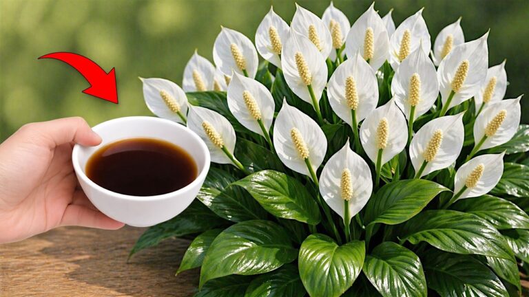 1 cuillère pour des plantes fleuries toute l&rsquo;année ! Découvrez le secret !