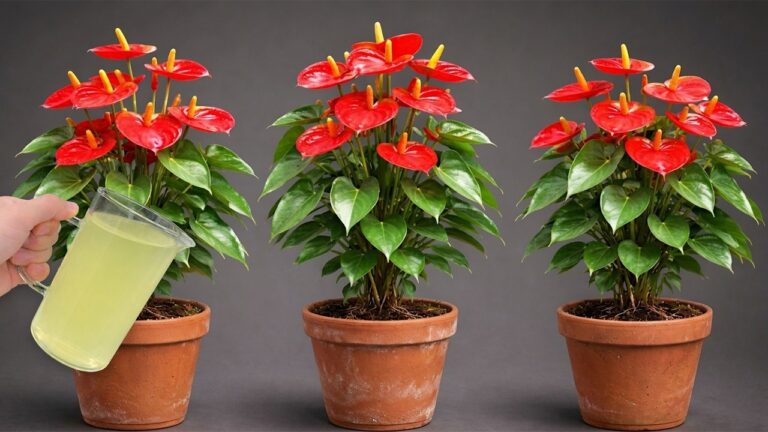 1 astuce avec un citron pour faire fleurir vos anthuriums toute l&rsquo;année !