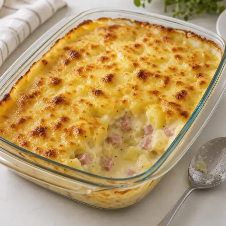 Gratin de pommes de terre au jambon et fromage : la recette parfaite au four