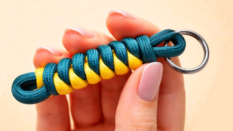 Réalisez en 5 minutes un porte-clés élégant avec ce nœud astucieux !