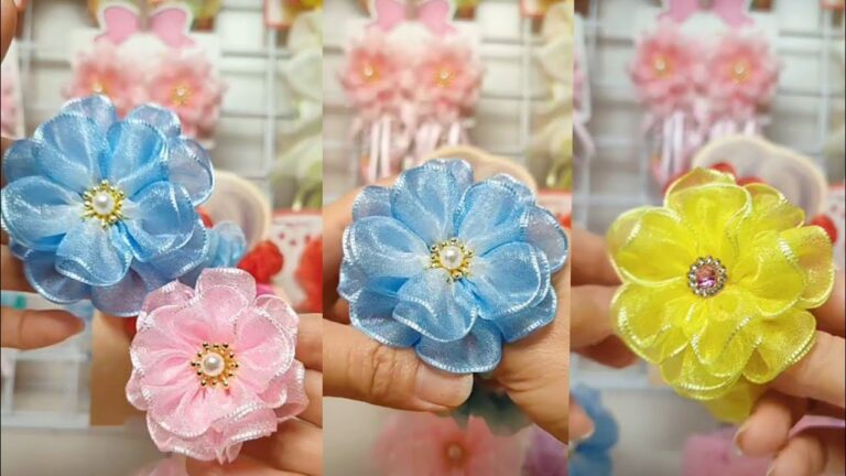 Créez 5 jolis nœuds en tissu pour filles : tutoriel facile et rapide à suivre !
