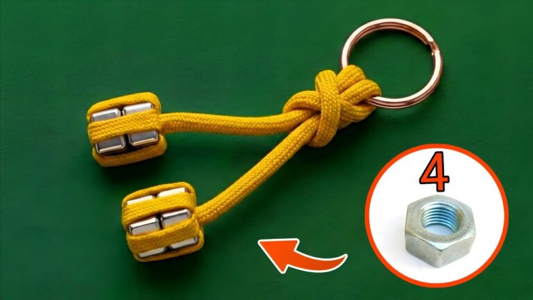 Transformez une corde et 4 écrous en 7 accessoires pratiques et stylés !
