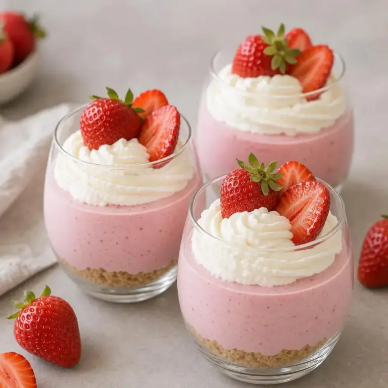 Verrines de fraises et biscuits : recette mousse au yaourt et chantilly maison